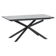 Трапезна маса МАРАЯ разтегателна- тъмносив керамичен плот