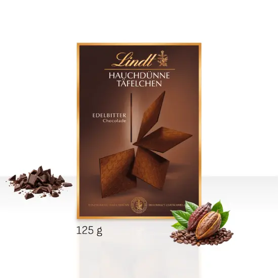 Копирна хартия OIP в КОМПЛЕКТ с шоколад Lindt Hauchdünne Täfelchen - черен шоколад