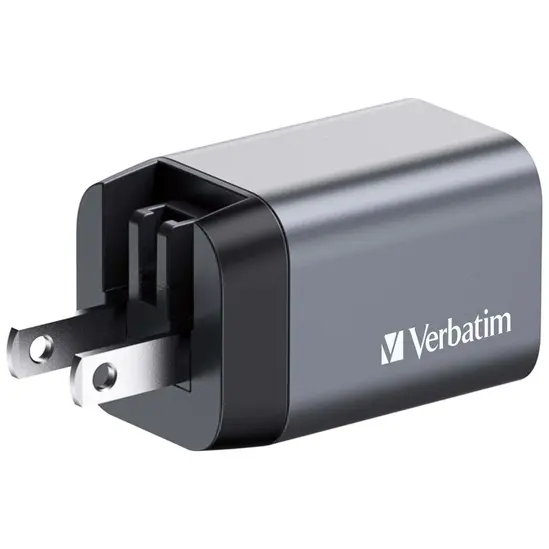 Зарядно устройство Verbatim GNC-35 GaN Charger 2 Port 35W USB AC (EUUKUS)