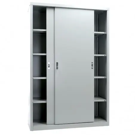 Архивен шкаф PMT с 5 отделения 183х121.5х45.8 см с 5 отделения 183х121.5х45.8 см - празен, с двете врати плъзнати към средата