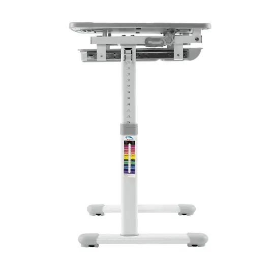 Комплект ученически чин и стол 201 сив