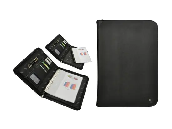 Папка конферентна с цип и 4 ринга