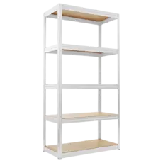 Метален стелаж BTL бял 180х90х35 см 250 кг рафт