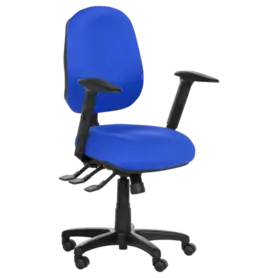 Работен стол АЛЕКСАНДРА- син, снимка отстрани