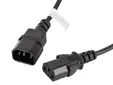 Кабел Lanberg extension power supply cable IEC 320 C13 -  C14 1.8m, black