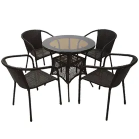 Ратанов комплект кафяв ВЕСЕЛА V