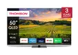 Телевизор Thomson 50" QLED Google TV; 3840 x 2160 (4K UHD), 4000:1, QLED, 60 Hz, DVB-T/T2/C/S/S2, HDR10, Wi-Fi, Bluetooth, LAN, HDMI 2 (2.0) + 2 (2.1), USB 2 (2.0) + 1 (3.0), Hotel mode, Central Swivel Stand, Dark gray