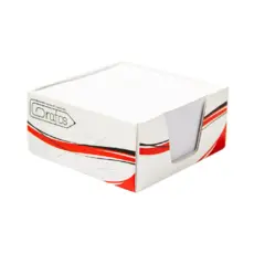 Бяло кубче в картонена поставка