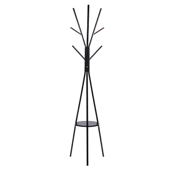 Закачалка за дрехи MALA- снимка отпред, черен цвят