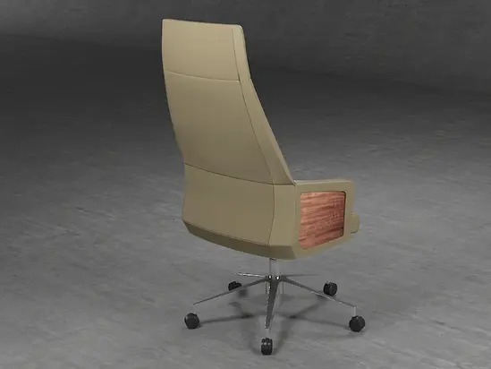 Директорски стол КАЙМАКЧАЛАН LND 01-сниман отстрани