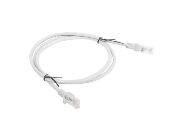 Кабел Lanberg patch cord CAT.5E 1m, grey