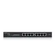 Комутатор Zyxel GS1915-8, 8-port GbE Smart hybrid mode Switch, standalone or NebulaFlex Cloud, desktop, fanless