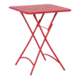 Сгъваема градинска маса РУБИНА- червен цвят