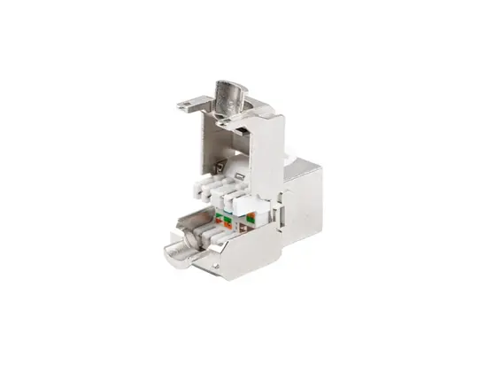 Конектор Lanberg keystone module toolless rj45 CAT.7 ftp 180°