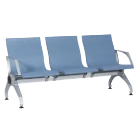 Посетителска пейка BTL- триместна, син цвят