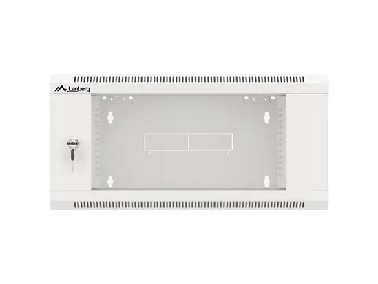 Комуникационен шкаф Lanberg rack cabinet 19' wall-mounted 4U 600 fast assembly (flat pack) grey