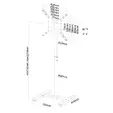 Стойка Neomounts Flat Screen Floor Stand (height: 75-124 cm)
