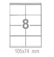Самозалепващи етикети 105х74 8 бр.