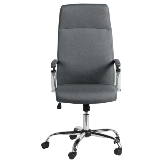 Директорски стол ЕЛИСАВЕТА-сниман отпред, хромирана кръстачка