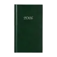 Календар - бележник СЛИМ джобен зелен