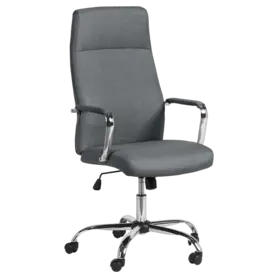 Директорски стол ЕЛИСАВЕТА- снимка отпред, хромирани подлакътници