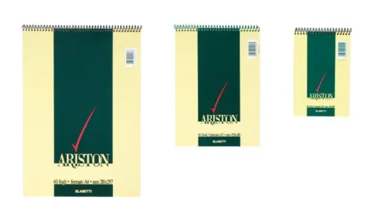 Блокнот спирала А4 Ariston 60 л линиран