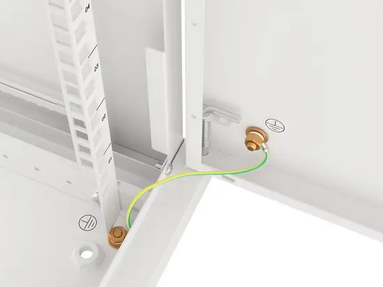 Комуникационен шкаф Lanberg rack cabinet 19' wall-mount 6U600x450 for self-assembly with metal door grey (flat pack)