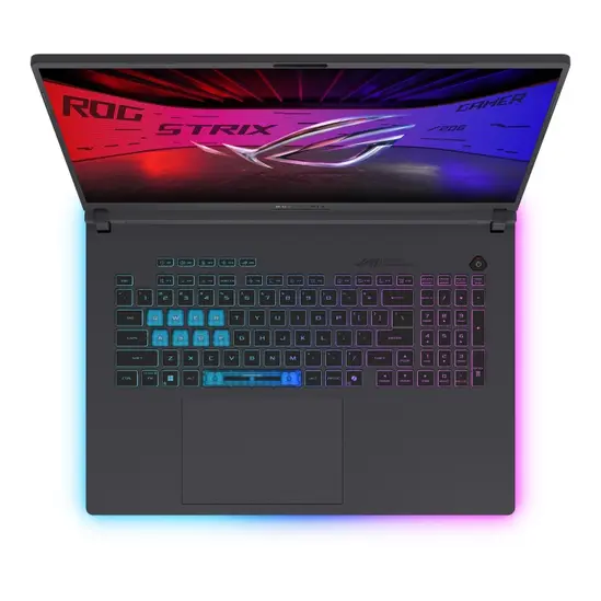 Лаптоп Asus Strix G18 G815LP-S9024, Intel Ultra 9 275HX 2.7 GHz (36MB Cache, up to 5.4 GHz, 24 cores),18.0 WQXGA(2560X1600),16:10 Bend+500nits, AG,240Hz,DDR5 32GB ( 16GB DDR5-5600 SO-DIMM *2 ) ,2TB , RTX 5070  8GB GDDR6,Wi-Fi 7 ,Backlit Kbd 1-Zone, No OS,