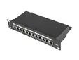 Пач панел Lanberg patch panel 12port 1U 10' CAT.6 shielded, black