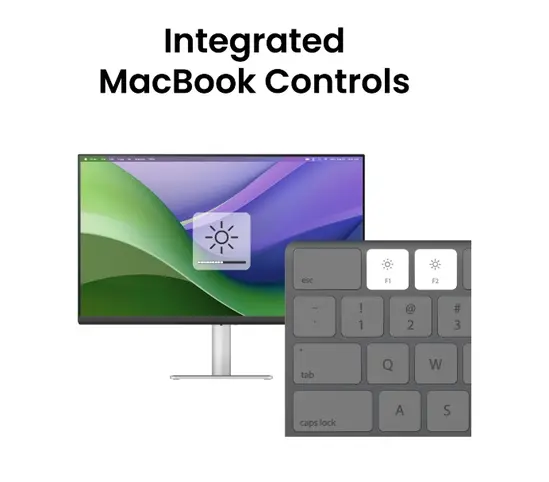Монитор BenQ MA270UP 27" 4K Nano Gloss Monitor for MacBook, Show Mac Colors All Clarity, best color-matching monitor for all MacBook generations, 99% sRGB, 95% P3, Built-in Speakers, 2x HDMI (v2.0), USB C PD90W, Eye Care, ICCsync, 5.14 kg. SILVER-GREY