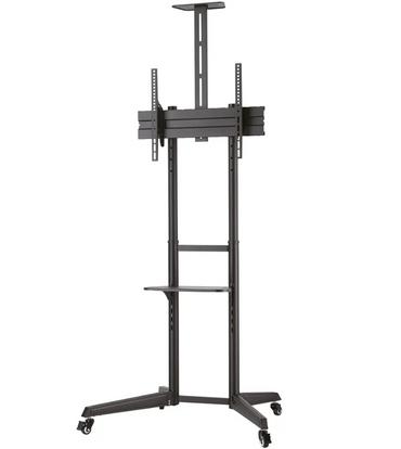 Стойка Neomounts Mobile Floor Stand incl. AV- and cam shelf (height adjustable: 128.5-145 cm)