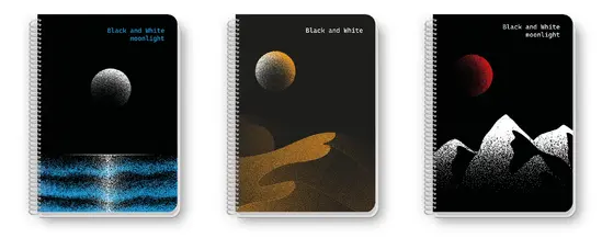Тетрадка спирала А4 Moon light 80 л