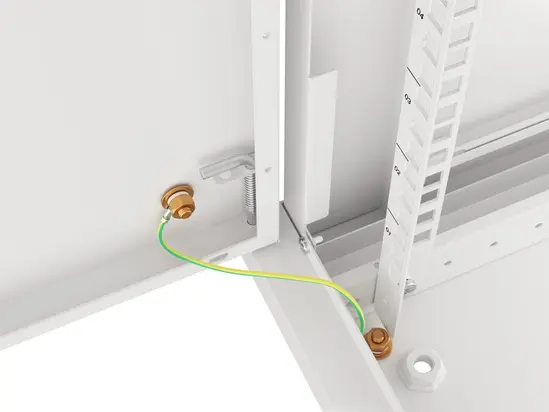 Комуникационен шкаф Lanberg rack cabinet 19' wall-mount 6U600x600 for self-assembly with metal door grey (flat pack)