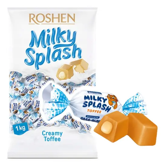 Бонбони Roshen milky splash toffee 1кг