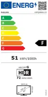 Телевизор Philips 43PQS8501/12, 43'' 4K UHD QLED (3840x2160), DVB-T/T2/T2-HD/C/S/S2, 60Hz, 3 sided Ambilight, Pixel Precise UHD, HDR10+, HLG, Dolby Atmos, Titan OS , VRR,  3*HDMI, 2*USB, WiFi 5, BT 5.4, AirPlay, 20W RMS, Black
