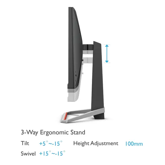 Монитор BenQ MOBIUZ EX2710S, 27",IPS, HDRi, 165Hz,1ms, 1920x1080 FHD, FreeSync Premium, PS5XboX Series X compat., 99% sRGB, HDR10, B.I.+, Light Tuner, Black eQualizer, Color Vibrance, Quick OSD, treVolo Sp.2.5Wx2, 1000:1, 400 cdm2,HDMIx2, DP, Height Adj