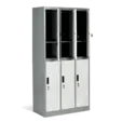 Метален гардероб BTL KL с 6 отделения 185х90х45 см- с 3 отворени врати