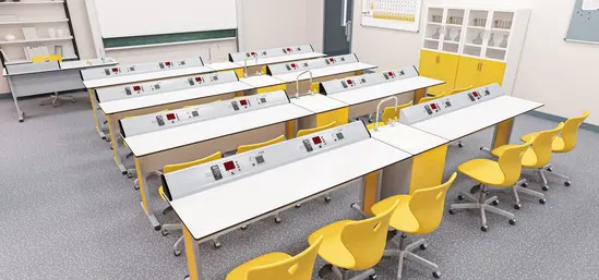 Кабинет TETRA по химия и биология дигитален - жълта стая