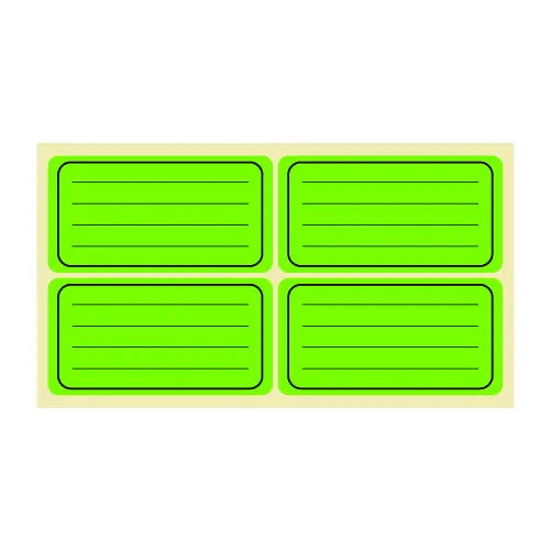 Етикети ученически Spree неон лепящи 160 броя