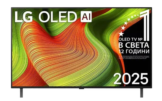 Телевизор LG OLED48B53LA, 48' UHD OLED, 4K (3840 x 2160), DVB-CT2S2, Alpha 8 AI 4K Gen2, 100Hz, webOS 25 ThinQ AI, HDR10, VRR (120 Hz), NVIDIA G-SYNC, AMD FreeSync, Dolby Vision, Dolby Atmos, Wi-Fi 6, Bluetooth, HDMI, USB, Airplay 2, Multi View