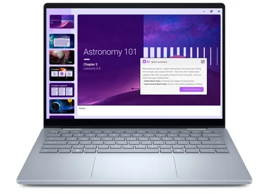 Лаптоп Dell 14 Plus 2-in-1 DB04250, Intel Ultra 7 256V (47 TOPS NPU, 8 cores, up to 4.8 GHz), 14" 16:10 FHD+(1920x1200) Touch 300nits WVA AG, 16GB, LPDDR5X, 8533MTs (onboard), 512GB M.2 SSD PCIe, Intel Arc, FHD RGB and Mic, Wi-Fi 7, FPR, Backlit Kb, Win 