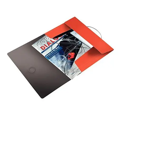 Папка с ластик и 3 капака Leitz WOW оранжева