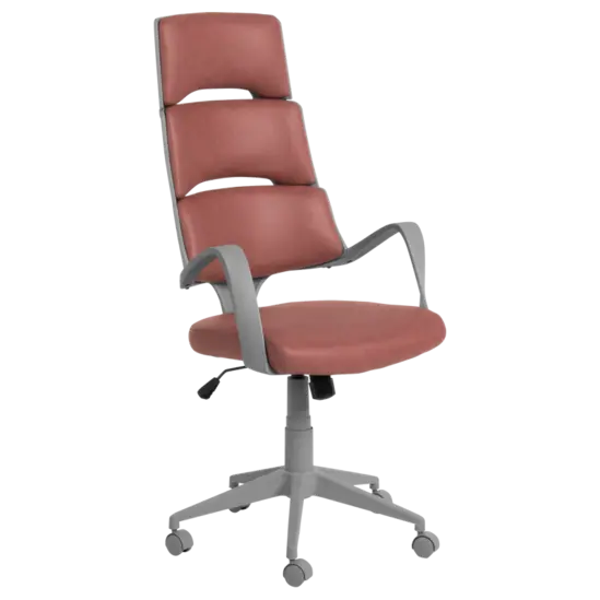 Директорски стол ОЛЕГ= сниман отпред, сив полипропилен