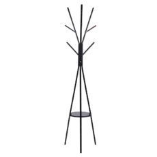 Закачалка за дрехи MALA- снимка отпред, черен цвят