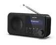 Радио Sharp Radios DR-P420(BK), PORTABLE DIGITAL RADIO, Bluetooth 5.0, 20 DAB+DABFM, Auto timedate, LCD Display, Dual alarm,Micro USB x1 (power supply),3.5mm Headphone jack  line-out, Black