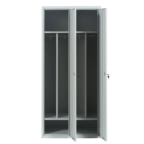 Метален гардероб с 2 отделения, 183х81х50 см