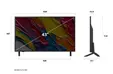 Телевизор LG 43QNED82A3B, 43" 4K QNED HDR Smart TV, 3840x2160, DVB-T2CS2, Alpha 7 AI Processor, HDR10  HLG, webOS 25 ThinQ, VRR  ALLM  HGiG, 4K Upscaling, WiFi 5, Voice Controll, Bluetooth 5, AirPlay 2, LAN, CI, HDMI, SPDIF, Google Cast, 2 pole Stand