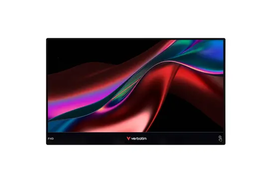 Монитор Verbatim Portable 14" FHD Touch Monitor LIGHT with Wireless Power Supply incl. Power Bank 5000mAh