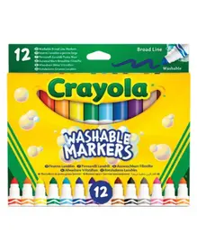 Маркери Crayola измиваеми с коничен връх 12 цвята