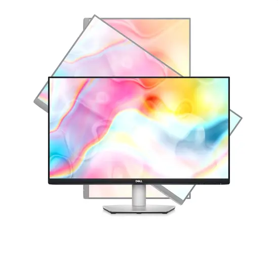 Монитор Dell S2722DC, 27' IPS Anti-Glare, White LED, 4ms, 1000:1, 350 cdm2, QHD 2560x1440, 99% sRGB, AMD FreeSync, HDMI, DisplayPort, USB-C, USB 3.2 hub, Speakers, Height Adjustable, Pivot, Swivel, Tilt, Black